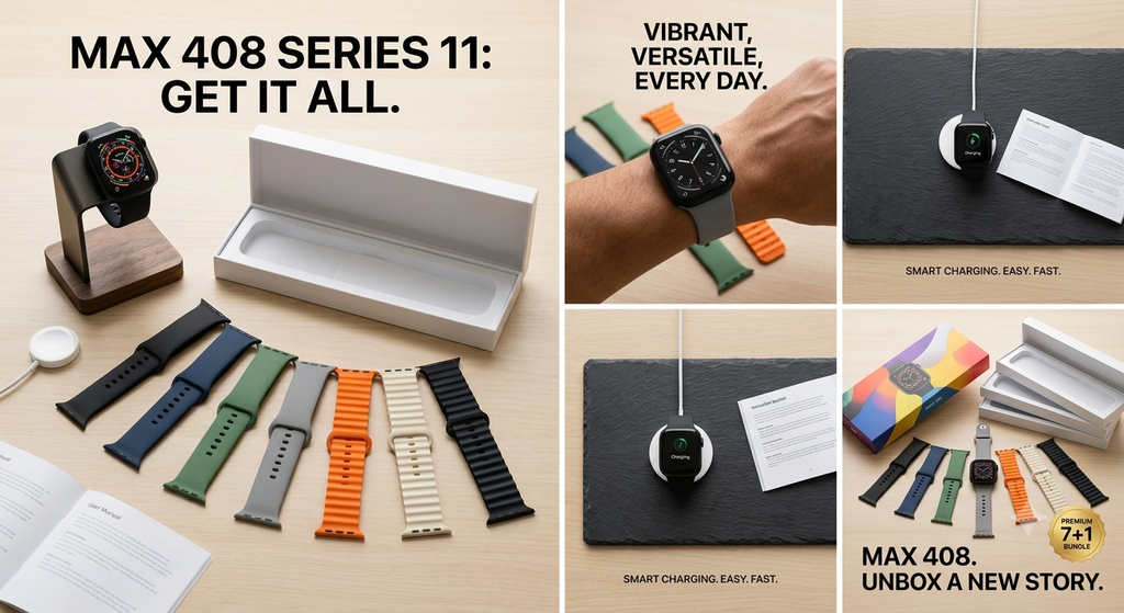Series 11 Max 408 Smart Watch 7+1