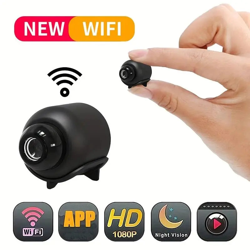 Mini WiFi Security Camera — 1080P HD, Night Vision, Motion Detection, IP66 Waterproof