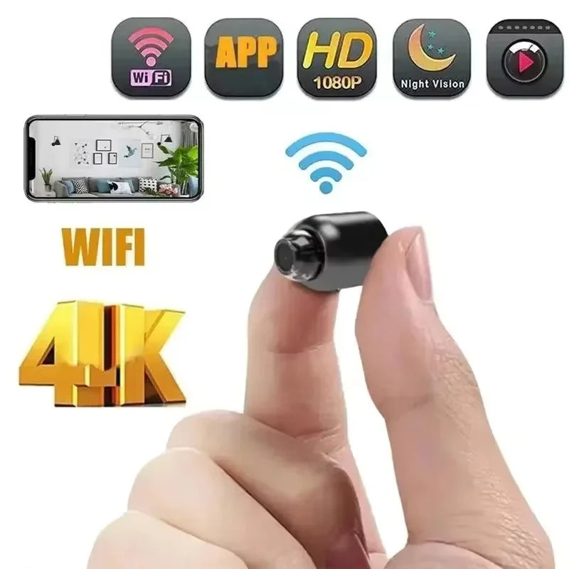 Mini WiFi Security Camera — 1080P HD, Night Vision, Motion Detection, IP66 Waterproof