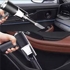 1pc Wireless Vacuum Cleaner Dual Use for Home and Car 120W High Power Powerful Vacuum Cleaner Black
